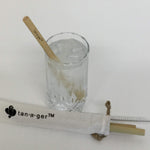 Organic Bamboo Reusable 3 Straws & 1 Brush each Bag