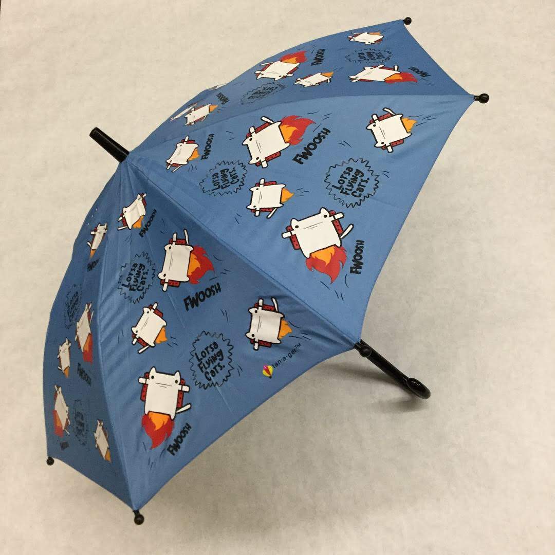 Kids umbrella, children color changing umbrella