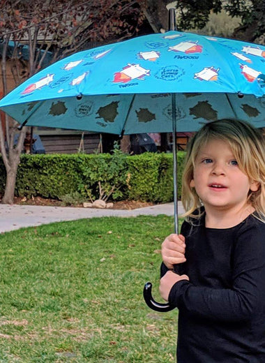 Kids umbrella, children color changing umbrella