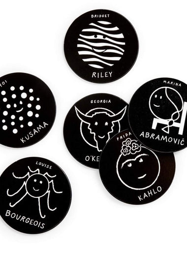 MOMA herstory, coasters