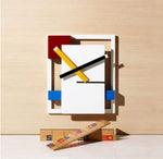 de stijl clock, moma clock, office clock