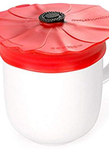 Charles Viancin Spill-Proof Drink Covers, Blue Pop Drink Covers