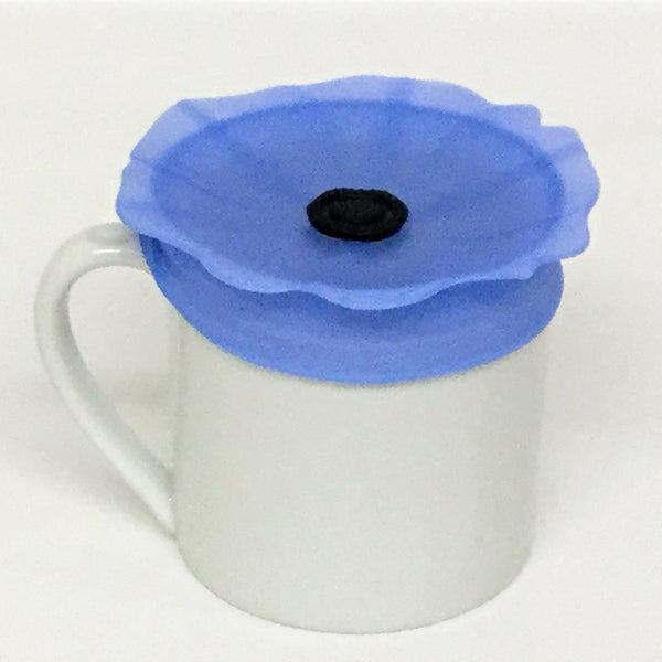 Charles Viancin Spill-Proof Drink Covers, Blue Pop Drink Covers