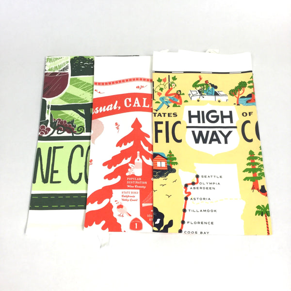Vintage Kitchen Towels - all about California!