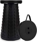Portable expandable stool, telescoping camping stool, portable camping stool, light weight portable stool, expandable stool,
