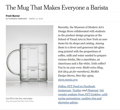MoMA Multi-ccino Glass Mug