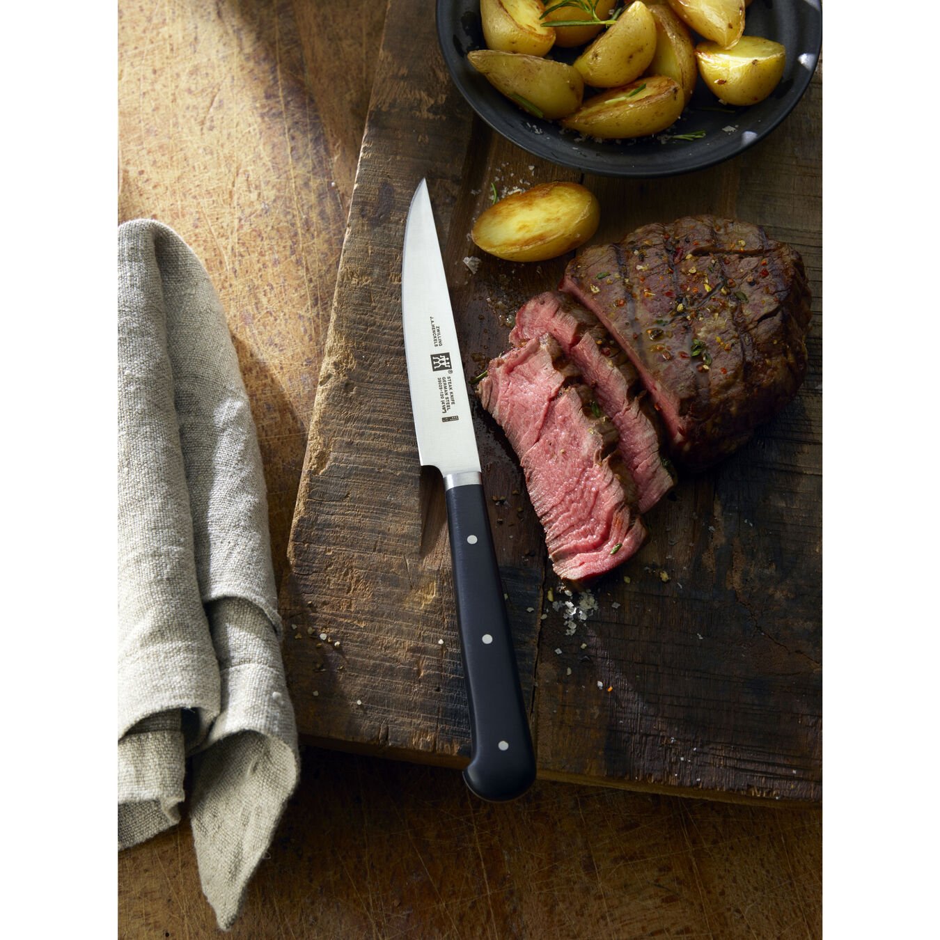 Porterhouse 4-Piece Steak Knife Set with Beechwood Box – Everlastly