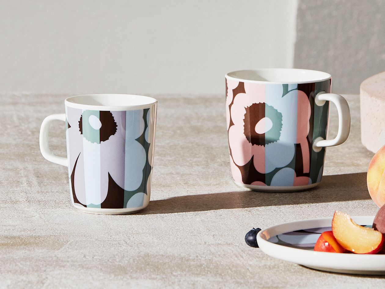 marimekko mug, floral mug