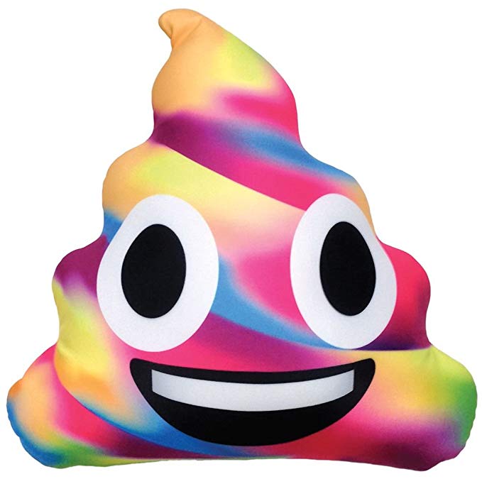 Unicorn Poop Emoji Pillows IScream Microbead Pillows