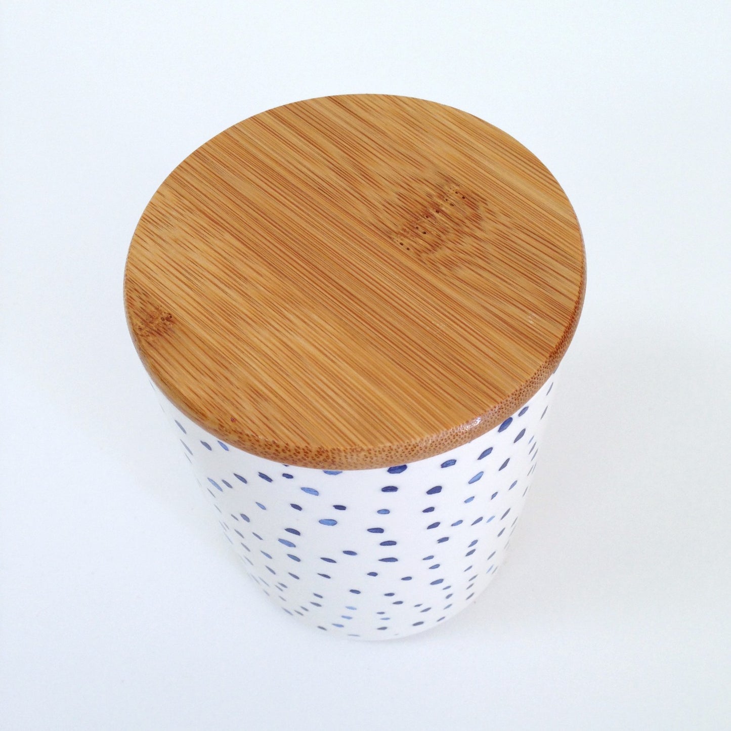 Creative Co-op kitchen storage jar with bamboo lid
