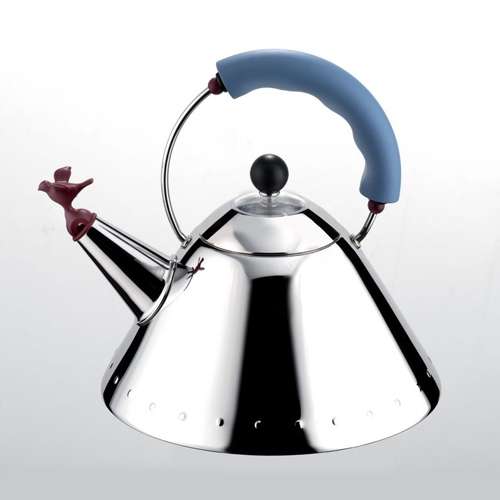 Alessi Tea Kettle with Bird Whistle by Micheal Graves