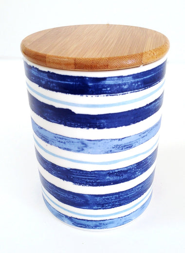 Creative Co-op kitchen storage jar with bamboo lid