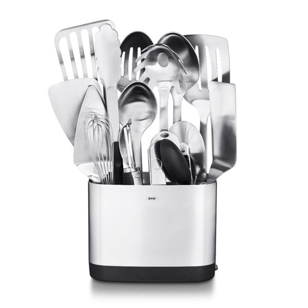 15 pieces utensil set, OXO utensil set, stainless steel utensil set